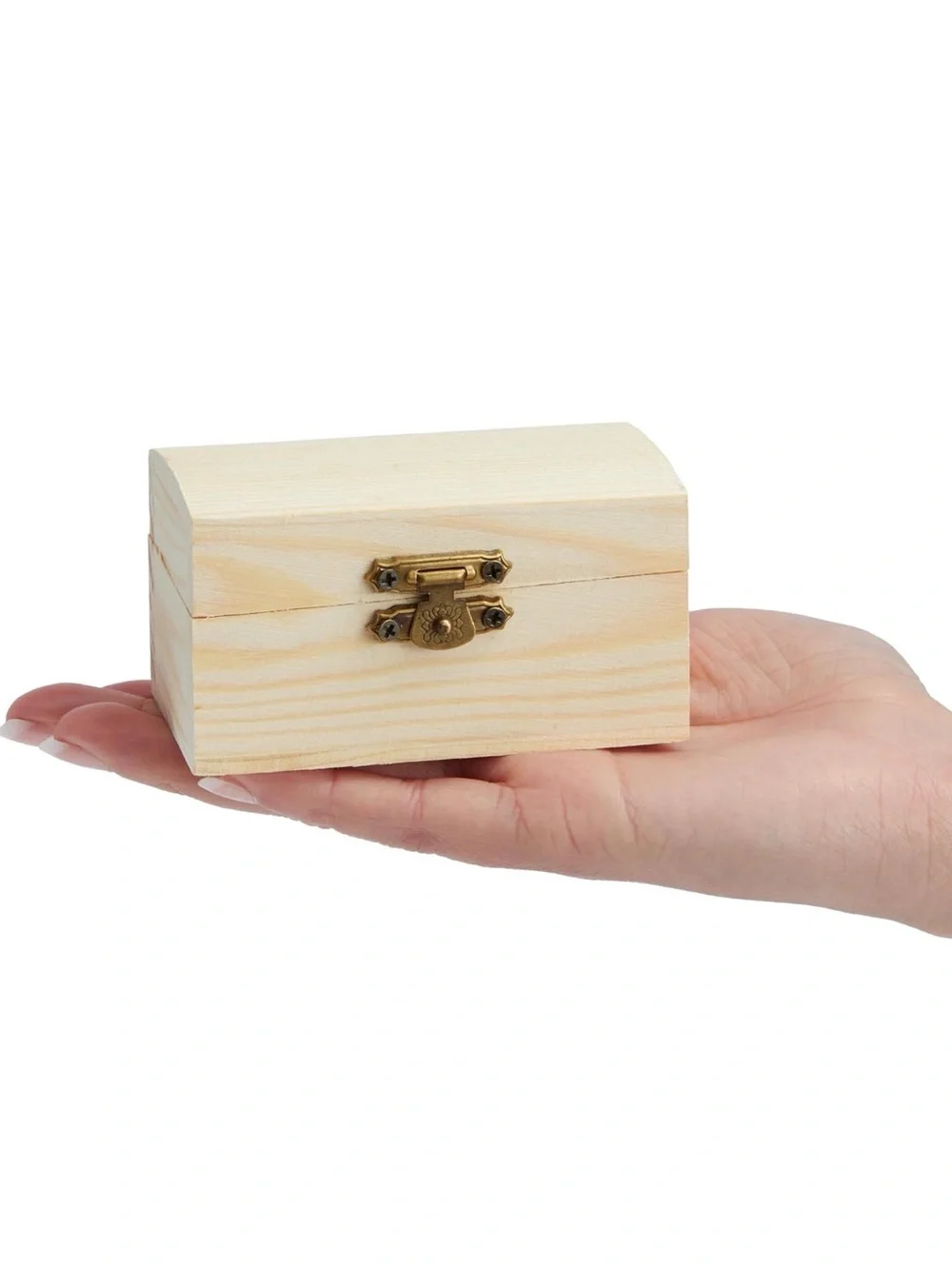 Natural Pine Jewelry Box Set - Unbranded, Cream Wood Finish
